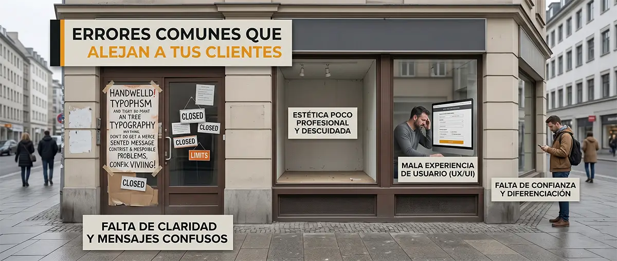 Errores en la web